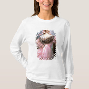 T-shirt Femme élégante dans une roseraie