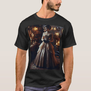 T-shirt Femme élégante mystérieuse victorienne vintage