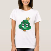 T-shirt femme Emoji Arbre de Noël (Devant)