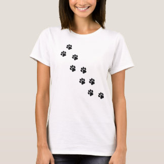 T-Shirt Femme Empreintes de Chat