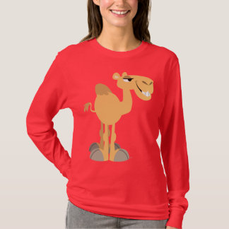 T-shirt femme en chameau souriant