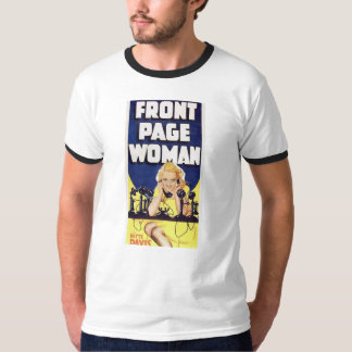 T-shirt "Femme en première page "
