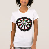 T-shirt femme en tableau noir (Devant)