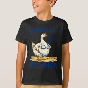 T-shirt Femme enceinte été drôle chemise d'oie mignonne