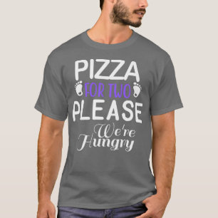 T-shirt Femme Enceinte Femme Bébé Empreinte Pizza Lover