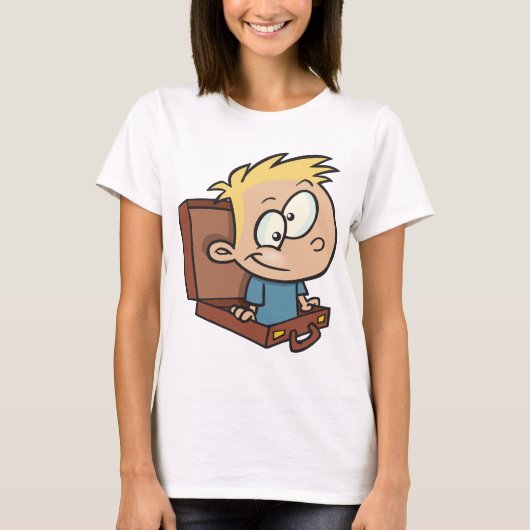 T-shirt Femme Enfant En Suitecase (Devant)