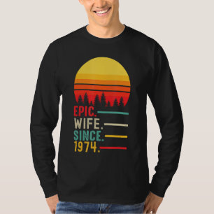 T-shirt Femme épopée depuis 1974, Joyeux anniversaire