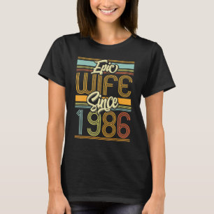 T-shirt Femme épopée depuis 1986 37 Année 37ème anniversai