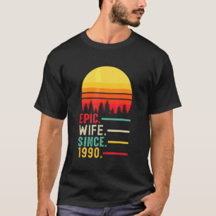 T-shirt Femme épopée depuis 1990 Joyeux anniversaire
