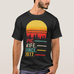 T-shirt Femme épopée depuis 2017, Joyeux anniversaire