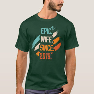 T-shirt Femme épopée depuis 2018 Mariage de famille Couple