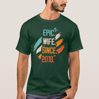 T-shirt Femme épopée depuis 2018 Mariage de famille Couple