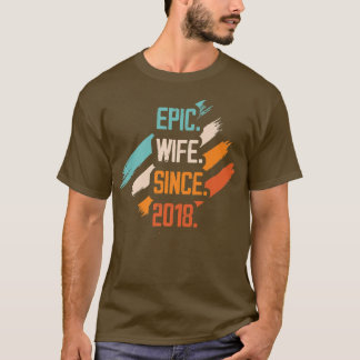 T-shirt Femme épopée depuis 2018 Mariage de famille Couple