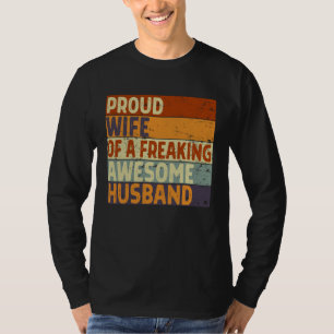 T-shirt Femme Épouse fière d'un mari super cool Mariée