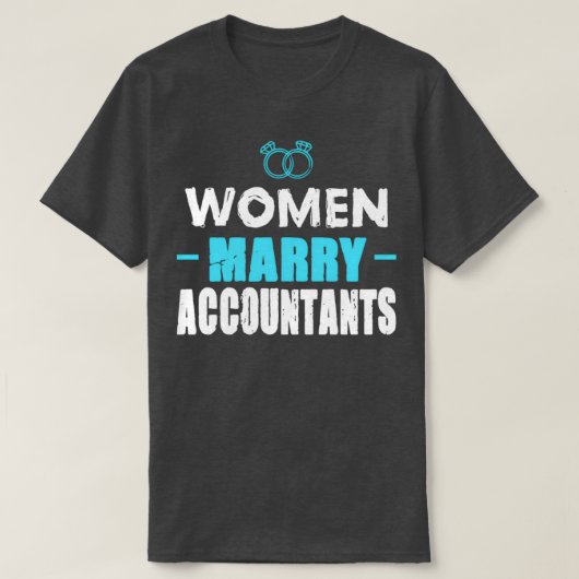 T-shirt Femme épouser Comptables Comptable Cadeau (Design devant)