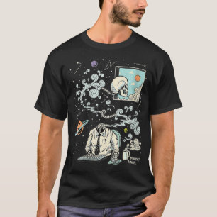 T-shirt Femme Espacement TDAH Skeleton VNeck