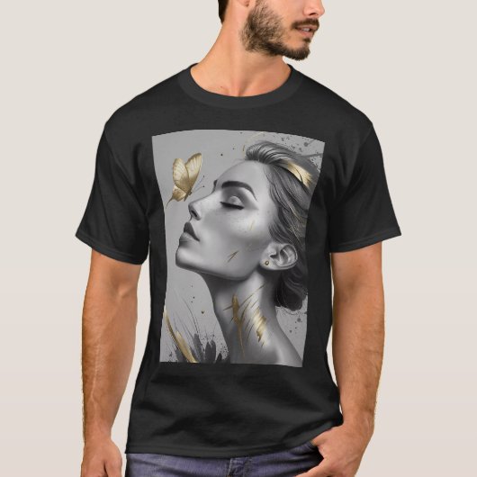 T-shirt Femme et Papillon 2 (Devant)