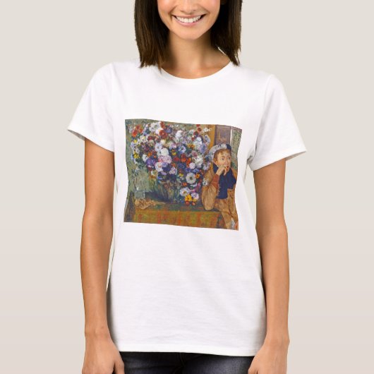T-shirt Femme et vase de fleurs, Edgar Degas (Devant)