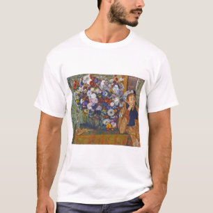T-shirt Femme et vase de fleurs, Edgar Degas