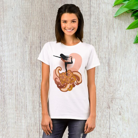 T-shirt Femme faisant du yoga