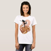 T-shirt Femme faisant du yoga (Devant entier)
