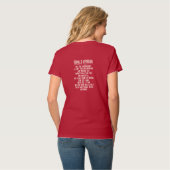T-shirt femme femme femme vétéran (Dos entier)