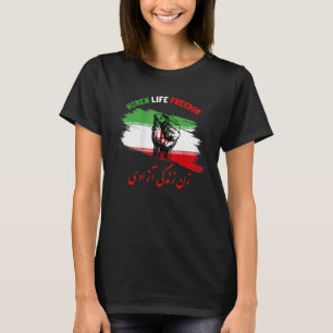 T-shirt Femme Femme Liberté de vie Zan Zendegi Azadi Iran
