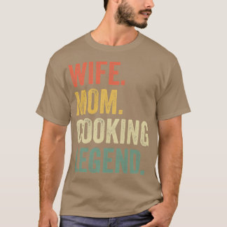 T-shirt Femme Femme Maman Cuisine Légende Drôle Cuisinier 