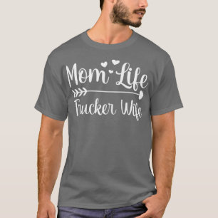 T-shirt Femme Femme Maman Vie Trucker Femme American Truck