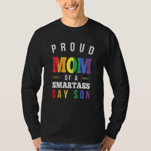 T-shirt Femme Fier Maman D'Un Smartass Gay Son Lgbt Ally G