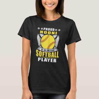 T-shirt Femme Fier Nooni D'Un Super Joueur De Softball S