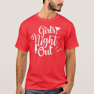 T-shirt Femme Filles Nuit Sortie Fiançailles Bachelorette