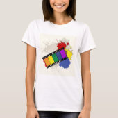 T-shirt femme filmstrip colorée (Devant)