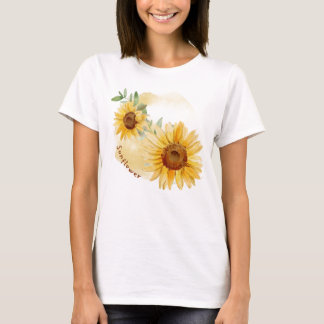 T-Shirt Femme Fleur de Tournesol | Tee-shirt Solei