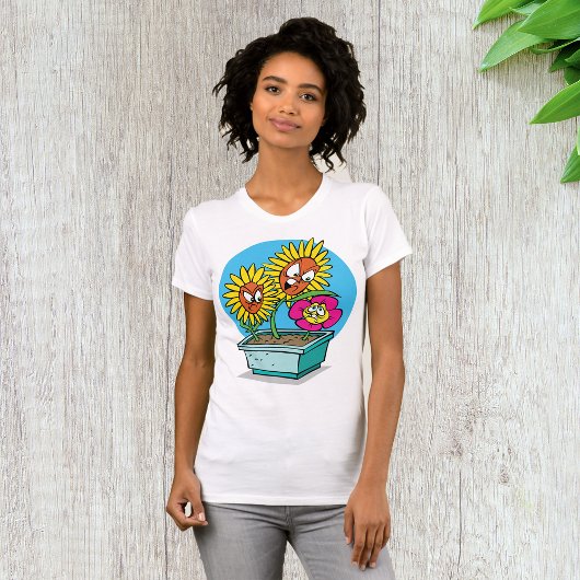 T-shirt femme Fleurs en colère