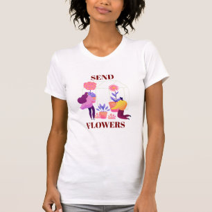 T-Shirt Femme Fleurs Pressées