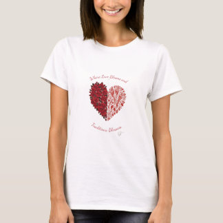 T-shirt femme floral Where Love Blooms