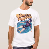 T-shirt Femme flottant dans un endroit heureux (Devant)