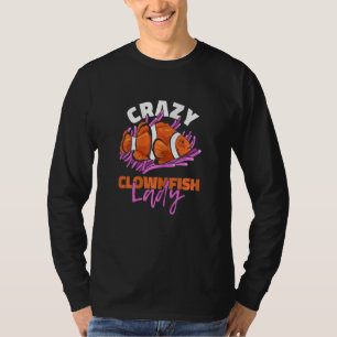 T-shirt Femme folle de poisson clown pour un propriétaire