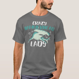 T-shirt Femme folle Hammerhead Lady Design pour Hammerhe