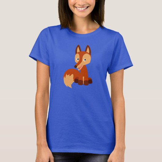 T-shirt Femme Fox Cunning Cartoon mignonne (Devant)