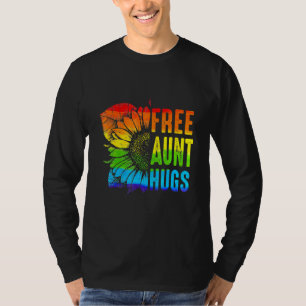 T-shirt Femme Free Tante Hugs Gay pride Lgbt-Q Mois