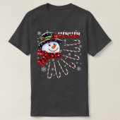 T-shirt Femme Funny Mawmaw Noël Snowman avec Candy C (Design devant)