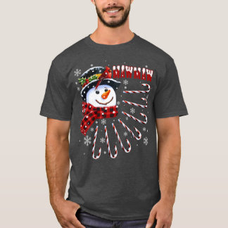 T-shirt Femme Funny Mawmaw Noël Snowman avec Candy C