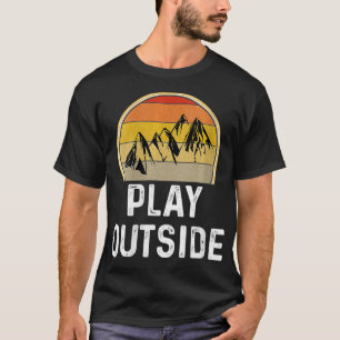 T-shirt Femme Funny Mountain Randonnée Camping Hiker Don P