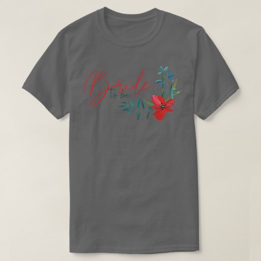 T-shirt Femme Future Mariée Fleurs Conception Mariage Part (Design devant)