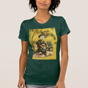 T-shirt Femme Geisha vintage Et Demon