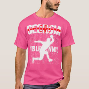 T-shirt Femme Géorgie tennis de table Fans Jersey Georgian