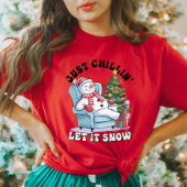 T-shirt femme Gnome Chillin Christmas