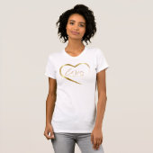 T-shirt femme Gold Heart Love (Devant entier)
